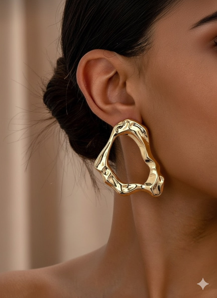 Aurora Sculpted Hoops — Linéa Aure