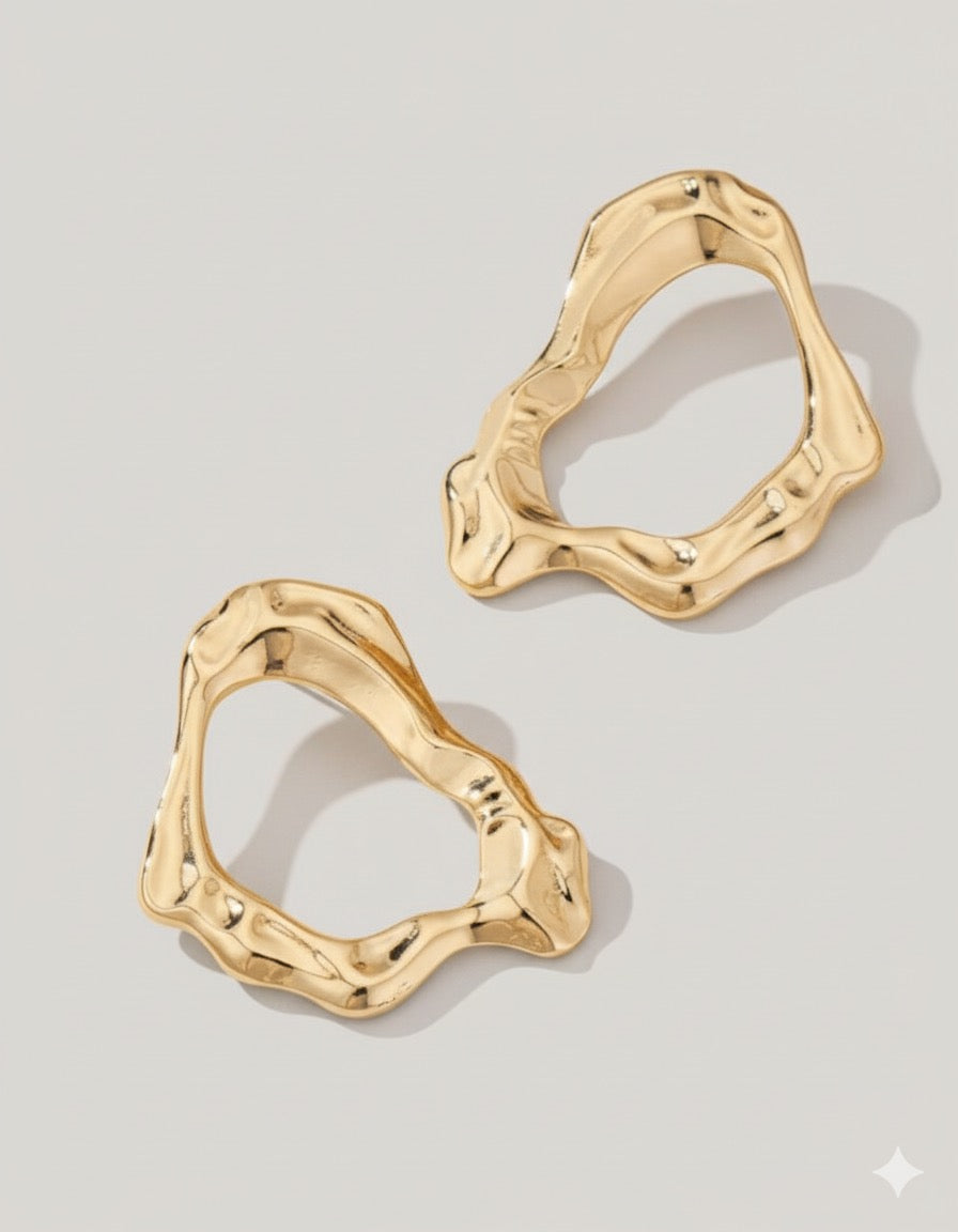 Aurora Sculpted Hoops — Linéa Aure